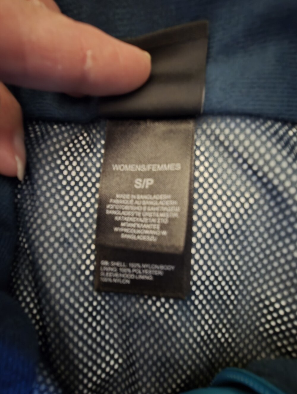 The Northface Turquoise Blue Mesh Lining Hyvent Gorpcore Jacket Size Small - Picture 5 of 8